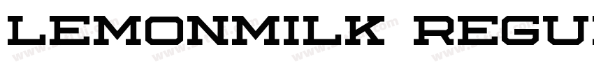 LEMONMILK Regular字体转换